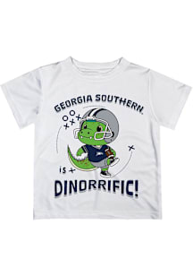 Vive La Fete Georgia Southern Eagles Toddler White Dino-Riffic Short Sleeve T-Shirt