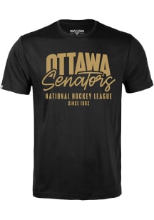 Levelwear Ottawa Senators Black Richmond Response Short Sleeve T Shirt