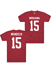 Fernando Mendoza Rally Mens Crimson Indiana Hoosiers NIL Shirzee Player T Shirt