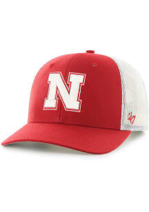 47 Red Nebraska Cornhuskers Trucker Adjustable Hat
