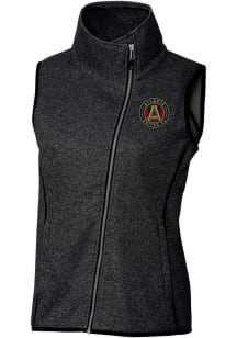 Cutter and Buck Atlanta United FC Womens Charcoal Mainsail Asymmetrical Vest