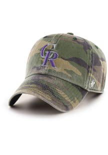 47 Colorado Rockies Camo Clean Up Adjustable Hat - Green