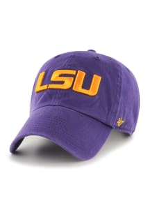 47 LSU Tigers Clean Up Adjustable Hat - Purple