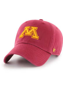 47 Cardinal Minnesota Golden Gophers Clean Up Adjustable Hat