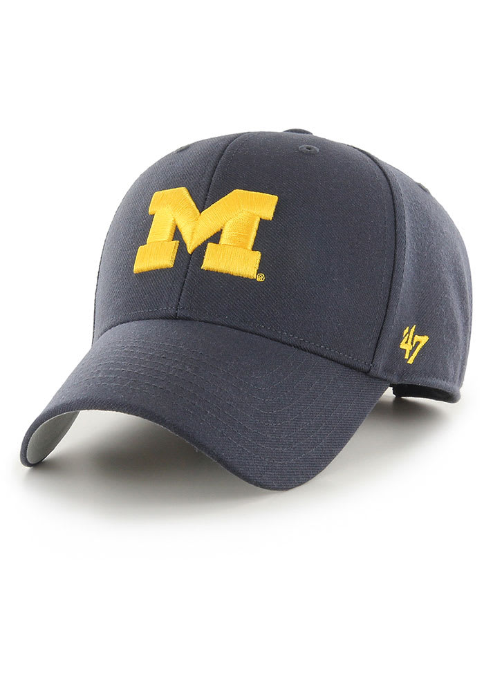 47 Michigan Wolverines MVP Adjustable Hat - Navy Blue