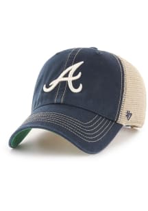 47 Atlanta Braves Trawler Clean Up Adjustable Hat - Navy Blue