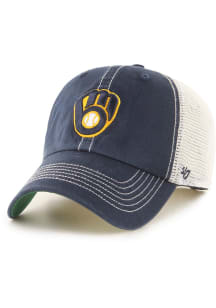 47 Milwaukee Brewers Trawler Clean Up Adjustable Hat - Navy Blue