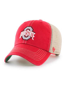 47 Red Ohio State Buckeyes Trawler Clean Up Adjustable Hat