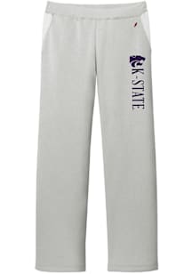 K-State Wildcats Womens Reverse Fleece Grey Sweatpants