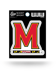 Red Maryland Terrapins Short Sport Decal