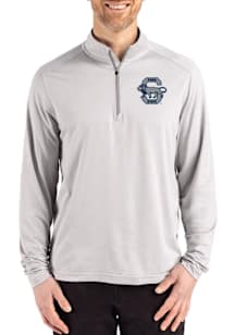 Cutter and Buck Penn State Nittany Lions Mens Ash Vault Coastline Long Sleeve Qtr Zip Pullover