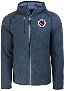 Cutter and Buck New England Revolution Mens Navy Blue Mainsail Light Weight Jacket