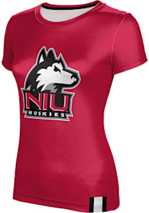 ProSphere Northern Illinois Huskies Womens Red Solid Short Sleeve T-Shirt