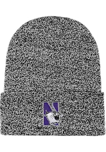 LogoFit Northwestern Wildcats Black Bueller Mens Knit Hat