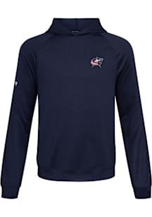 Levelwear Columbus Blue Jackets Mens Navy Blue Challenger Embroidered 3D Patch Long Sleeve Hoodie
