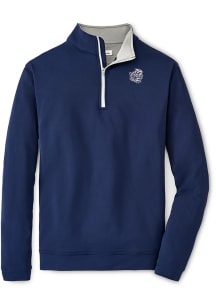Mens Navy Blue Michigan Wolverines Perth Qtr Zip Pullover
