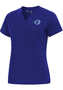 Antigua Orlando Magic Womens Blue Traveler Short Sleeve T-Shirt