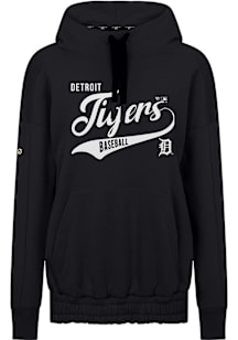 Levelwear Detroit Tigers Womens Black Waterfall Glide Hooded Sweatshirt