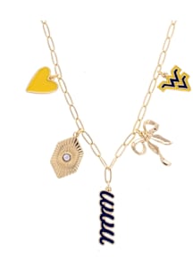 West Virginia Mountaineers Paperclip Charm Necklace