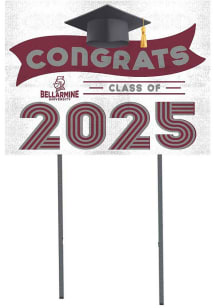 Bellarmine Knights KH Sports Fan 18x24 Yard Sign with Stakes Class of 2025 Yard Sign - White