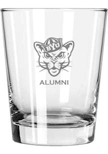 BYU Cougars Alumni 15oz Rock Glass - White