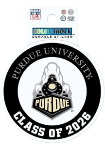 Black Purdue Boilermakers Class of 2026 Durable Stickers