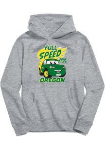 Toddler Oregon Ducks Grey Vive La Fete Full Speed Long Sleeve Hooded Sweatshirt