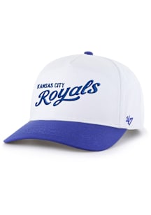 47 Kansas City Royals 2T Script Wordmark Hitch Adjustable Hat - White