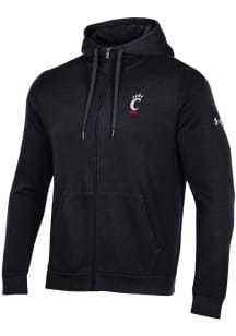 Mens Cincinnati Bearcats Black Under Armour All Day Long Sleeve Full Zip Jacket