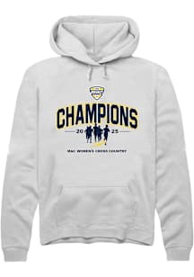 Summit Sportswear Toledo Rockets Mens White 2025 MAC Womens Cross Country Champions Stack Long Sle..