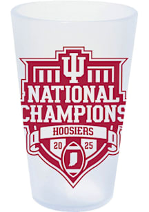 Indiana Hoosiers 2025 College Football Champions Silicone Pint Glass - Crimson