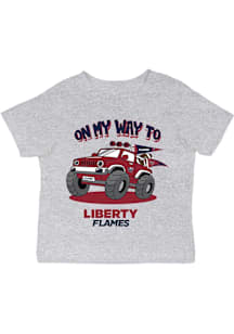 Vive La Fete Liberty Flames Infant On My Way Short Sleeve T-Shirt Grey