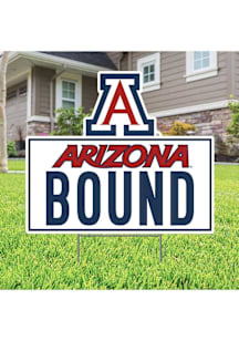 Arizona Wildcats School Bound Yard Sign - White