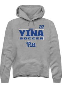 Adoo Yina Rally Mens Graphite Pitt Panthers NIL Stacked Box Player Hood