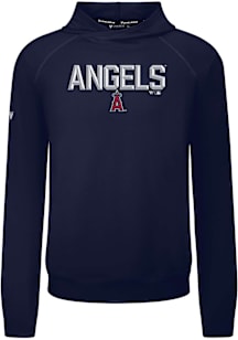 Levelwear Los Angeles Angels Navy Blue Mandate Carve Long Sleeve T Shirt