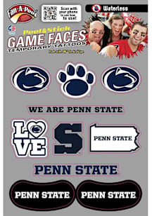 Penn State Nittany Lions Multi-Design Face Tattoo