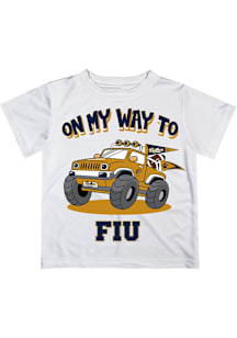 Vive La Fete FIU Panthers Infant On My Way Short Sleeve T-Shirt White
