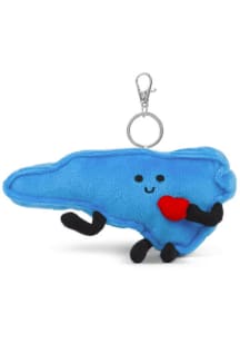 North Carolina USA-State Shape Plush - Blue