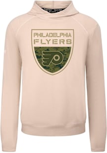 Levelwear Philadelphia Flyers Tan Mandate Buckler Long Sleeve T Shirt