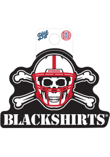 Red Nebraska Cornhuskers R84 Bar Above Stickers