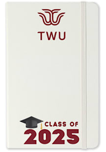 Texas Womans University Class of 25 team logo Notebook and Folder - White