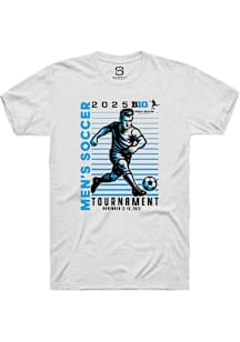 Summit Sportswear Big Ten White 2025 Men's Soccer Tournament Short Sleeve T Shirt