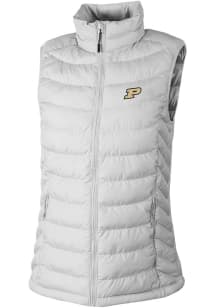 Womens Purdue Boilermakers White Columbia Powder Lite Vest