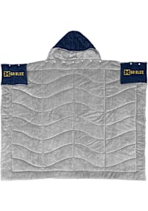 Michigan Wolverines 54" x 70" Wearable Hero Cape Fleece Blanket - Blue
