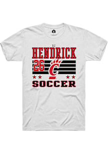 AJ Hendrick Cincinnati Bearcats White NIL Striped Short Sleeve Player T Shirt