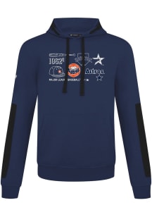Levelwear Houston Astros Mens Navy Blue Bombay Cooperstown Campaign Long Sleeve Hoodie