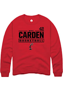 Mary Carden Cincinnati Bearcats Mens Red NIL Stacked Box Player Crew