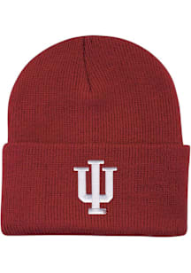 LogoFit Indiana Hoosiers Northpole Cuffed Baby Knit Hat - Red