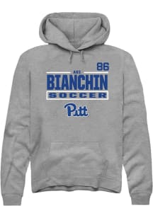 Adi Bianchin Rally Mens Graphite Pitt Panthers NIL Stacked Box Player Hood