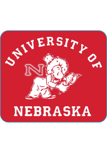 Red Nebraska Cornhuskers R84 Vault Logo Stickers